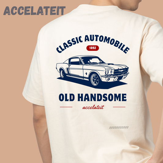 Classic Automobile – Old Handsome Oversized Tee 🚘
