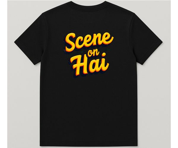 🟡 "Scene On Hai" Statement Tee