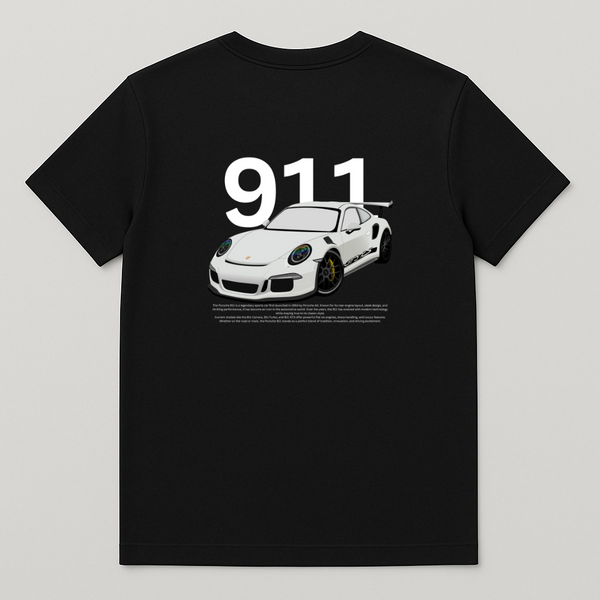 Men’s Motorsport 911 T-Shirt – Icon GT3 by Accelateit 🖤
